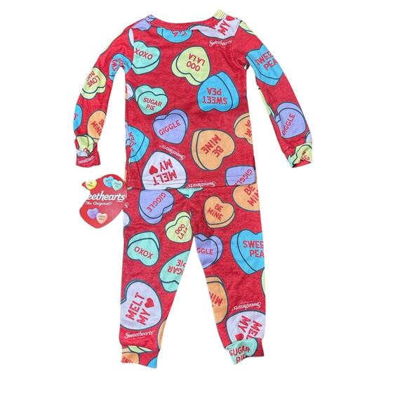 Sweethearts Toddler Unisex Valentines Day Pajama Set 2T Boys Girls NEW Soft - Picture 5 of 7